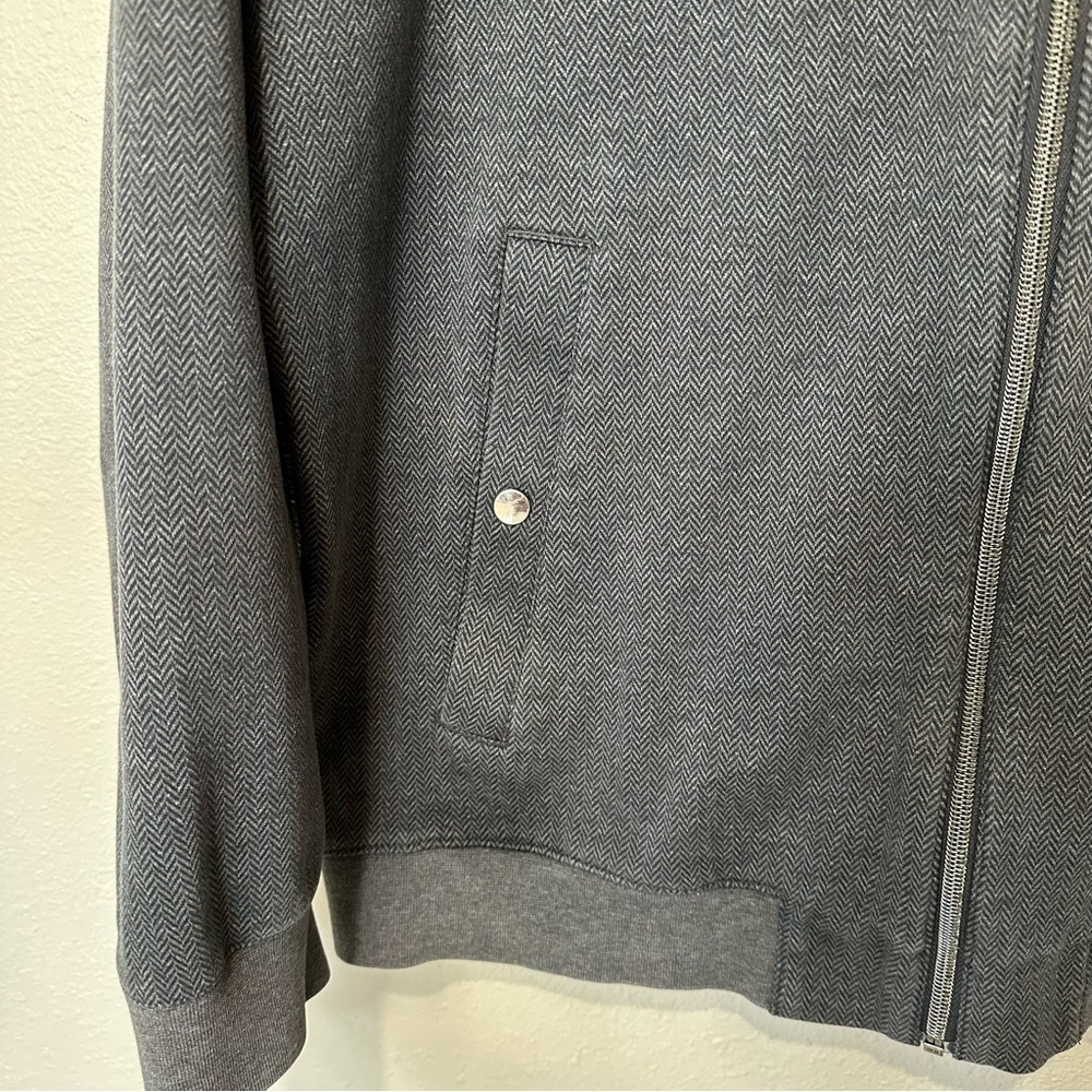 Hart Schaffner Marx Charcoal Zip-Up Jacket - Picture 7 of 12